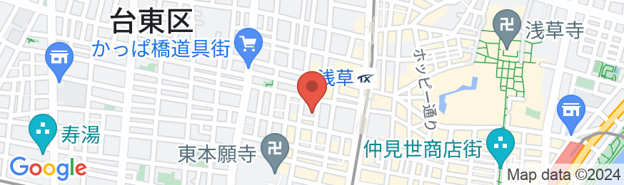 浅草旅館 東海荘の地図