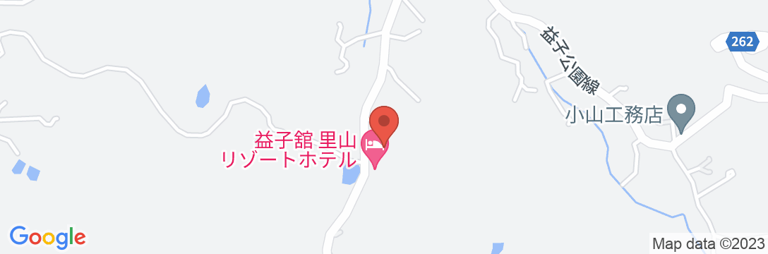 益子温泉 益子舘 里山リゾートホテルの地図