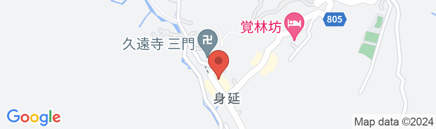 身延山三門前 旅館田中屋の地図