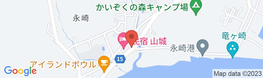 民宿 山城の地図