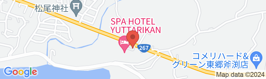 SPA HOTEL YUTTARIKAN(ホテルエリアワングループ)の地図