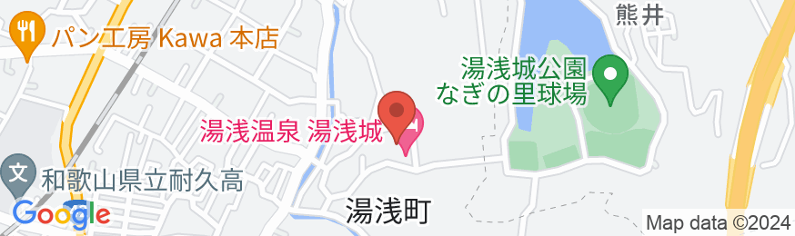 Tabist 湯浅温泉 湯浅城の地図