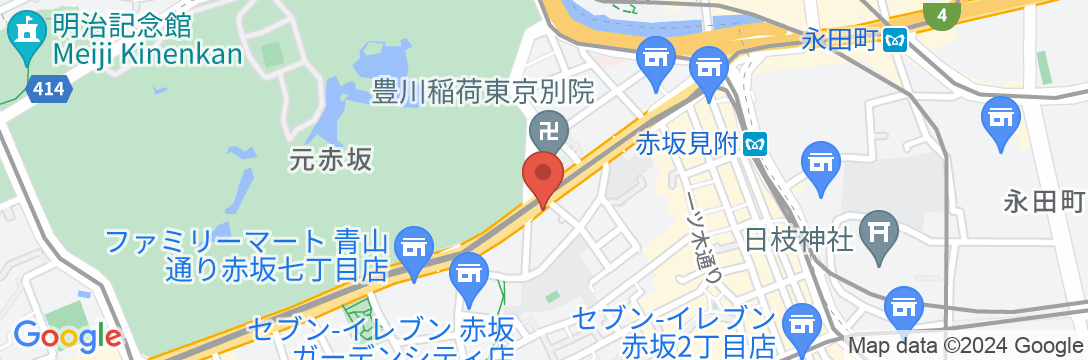 ホテルモントレ赤坂の地図
