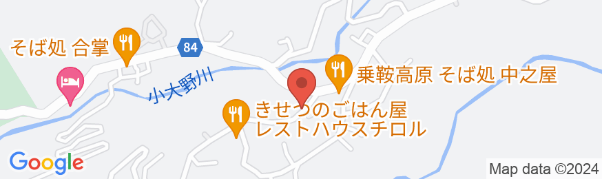 信州乗鞍高原温泉 木の香りのホテル グーテベーレの地図
