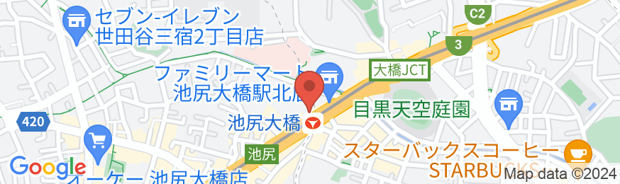 ホテルサーブ渋谷の地図