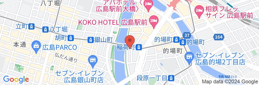 広島インテリジェントホテルアネックスの地図