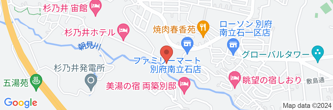 別府温泉 杉乃井ホテル(オリックスホテルズ&リゾーツ)の地図