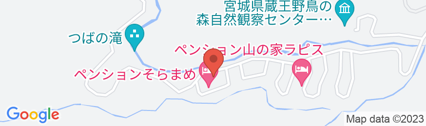 遠刈田温泉 ペンションそらまめの地図