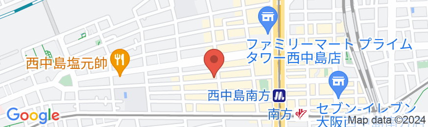 新大阪サニーストンホテルの地図