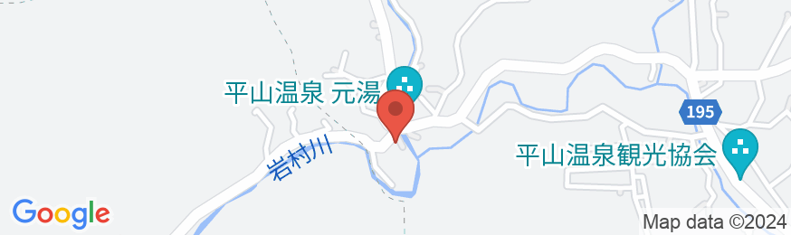 平山温泉 旅館 かどや<熊本県>の地図