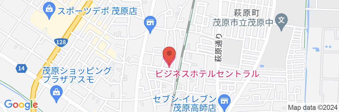 ビジネスホテル セントラル<千葉県>の地図
