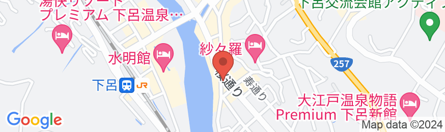下呂温泉 旅館ますやの地図