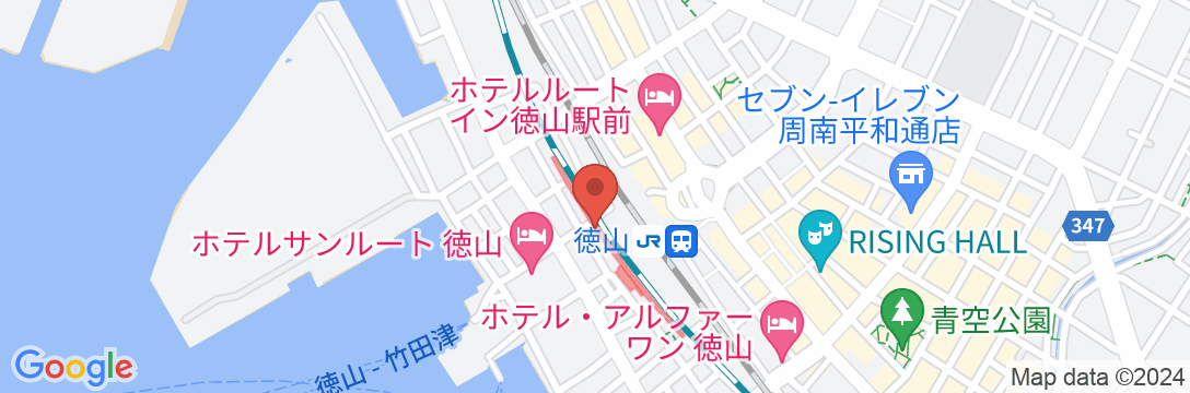 東横INN徳山駅新幹線口の地図