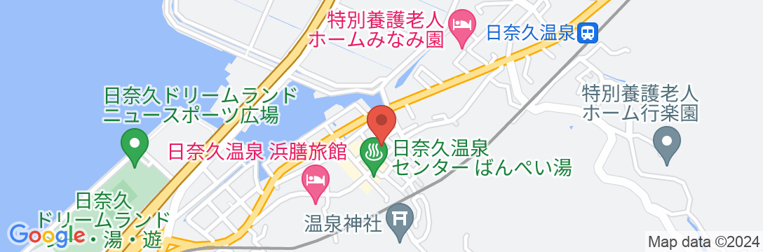 日奈久温泉 あたらし屋旅館の地図
