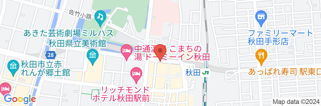 ANAクラウンプラザホテル秋田の地図