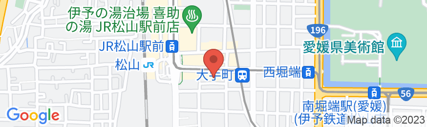 ホテル松山ヒルズ JR松山駅前(BBHホテルグループ)の地図