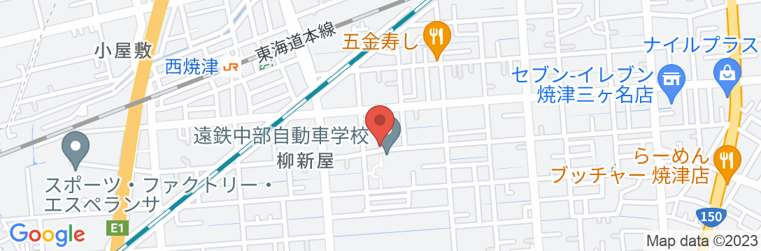 西焼津セントラルホテルの地図