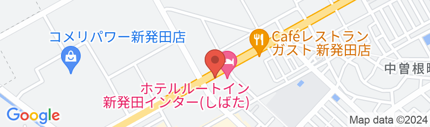 ホテルルートイン新発田インターの地図