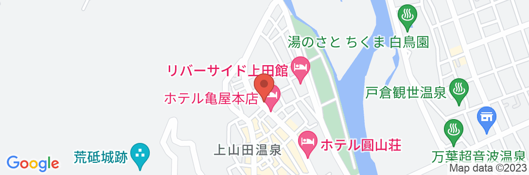 戸倉上山田温泉 荻原館の地図
