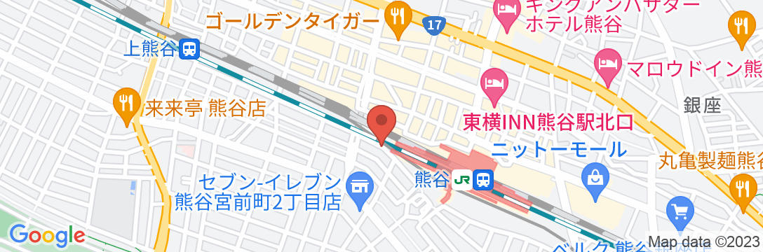 熊谷ロイヤルホテルすずきの地図