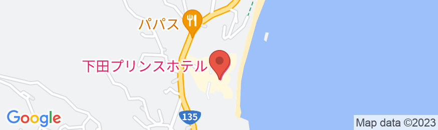 下田温泉 下田プリンスホテルの地図