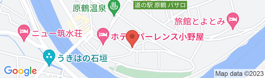 原鶴温泉 花と湯の宿 やぐるま荘の地図