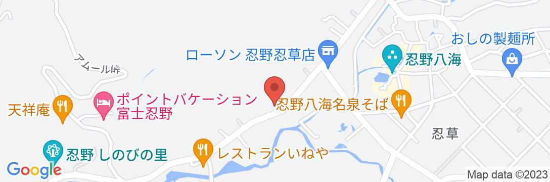 民宿 一富士<山梨県>の地図