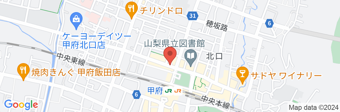 ホテルニューステーション<山梨県>の地図