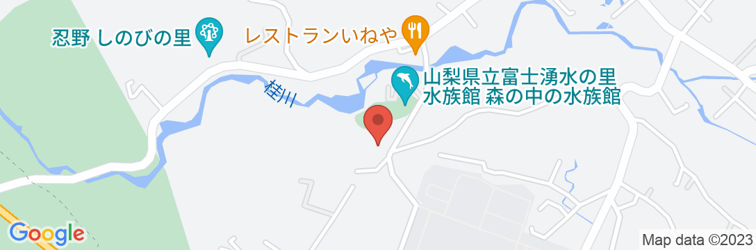 忍野高原ホテルの地図