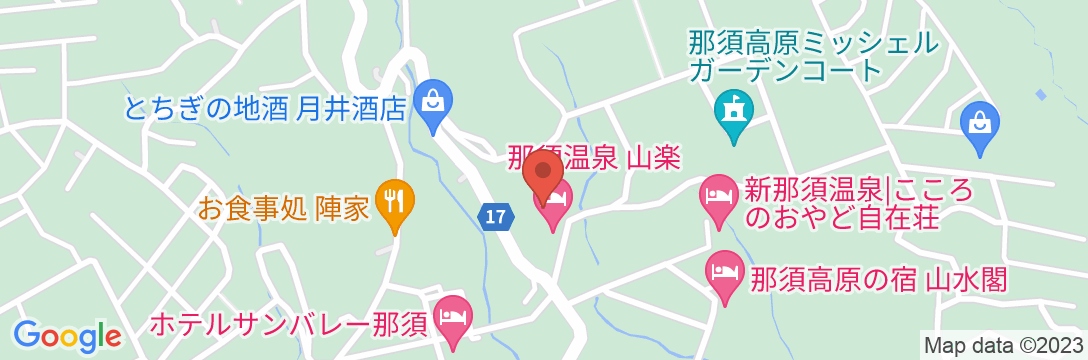那須温泉山楽の地図