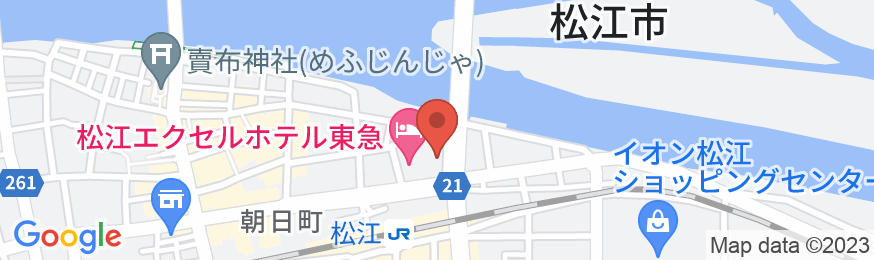 松江アーバンホテルの地図