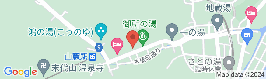 城崎温泉 但馬屋(たじまや)の地図