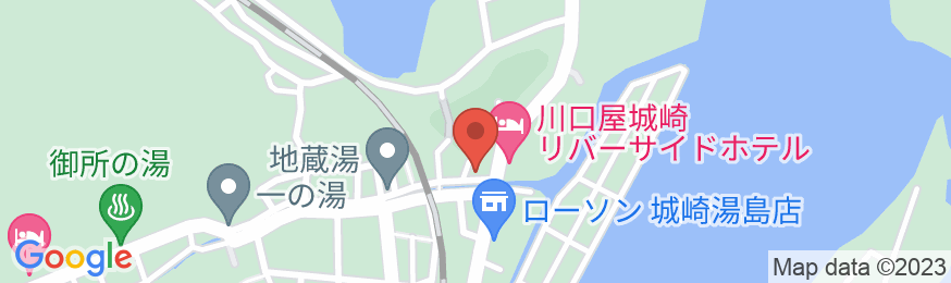 城崎温泉 東山荘(ひがしやまそう)の地図