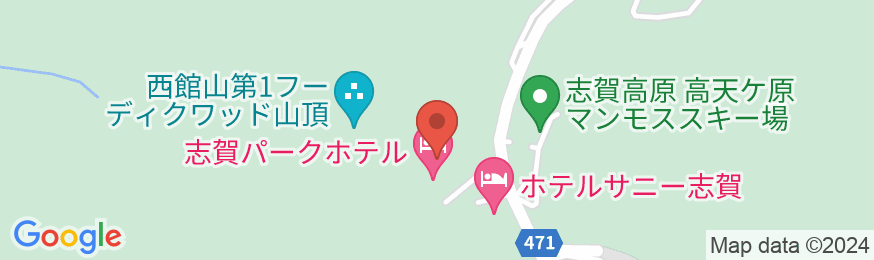 高天ヶ原温泉 志賀パークホテルの地図