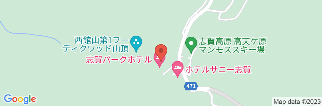 高天ヶ原温泉 志賀パークホテルの地図