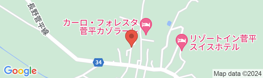上信越高原国立公園山岳リゾートロッヂ ホテル富士屋の地図