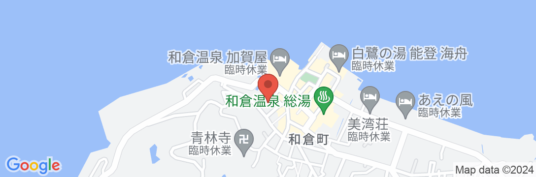 和倉温泉 旅亭はまなすの地図