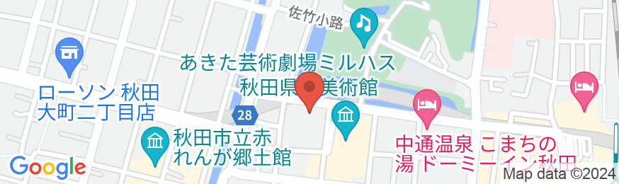 秋田キャッスルホテルの地図
