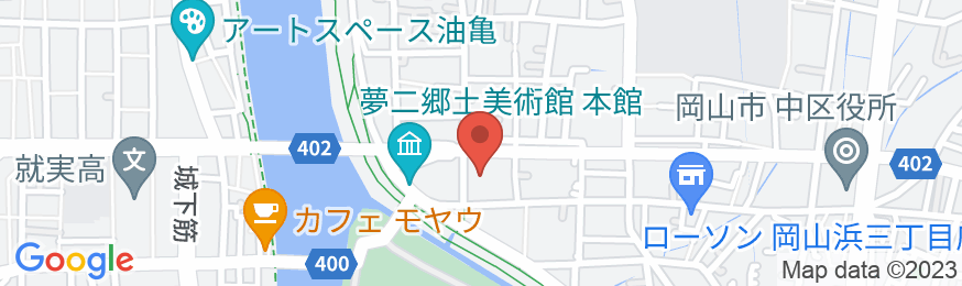 岡山プラザホテルの地図