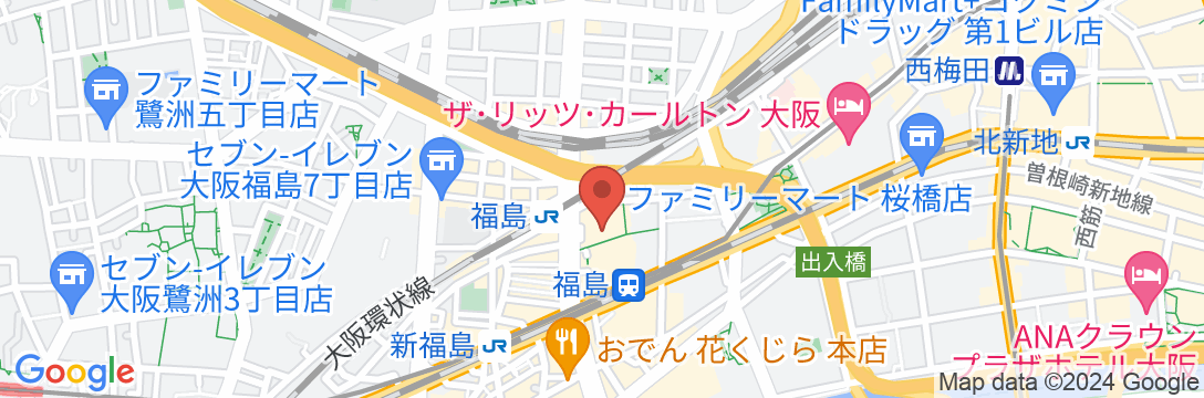 ホテル阪神大阪の地図