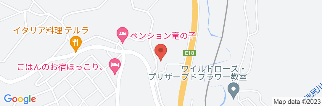 ペンション かざぐるま<長野県>の地図