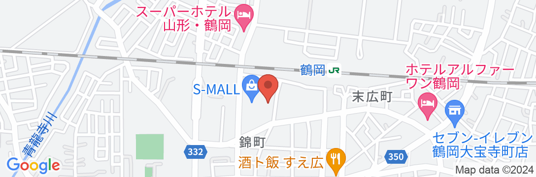 東京第一ホテル鶴岡の地図