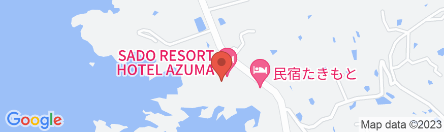 HOTEL AZUMA(ホテル吾妻)<佐渡島>の地図