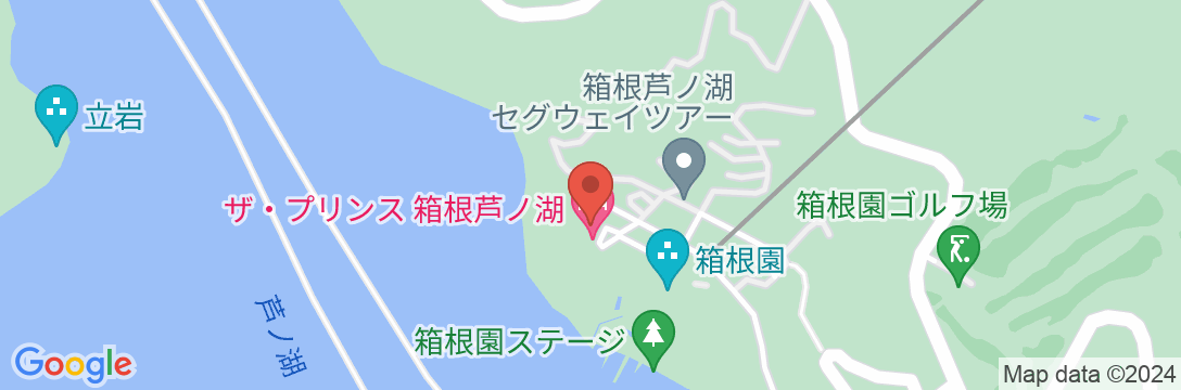 ザ・プリンス 箱根芦ノ湖の地図