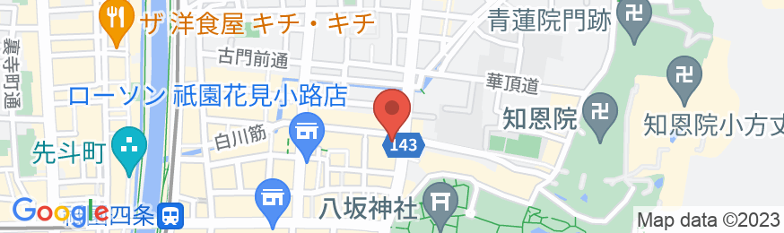 春夏秋雪 京乃宿 ギオン福住の地図