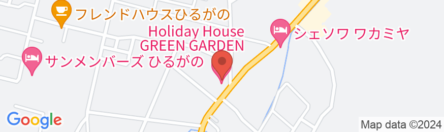 Holiday House グリーンガーデンの地図