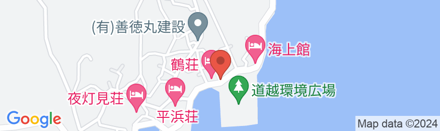 たら竹崎温泉 旅館 鶴荘の地図