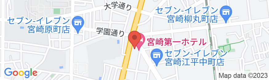 宮崎第一ホテルの地図