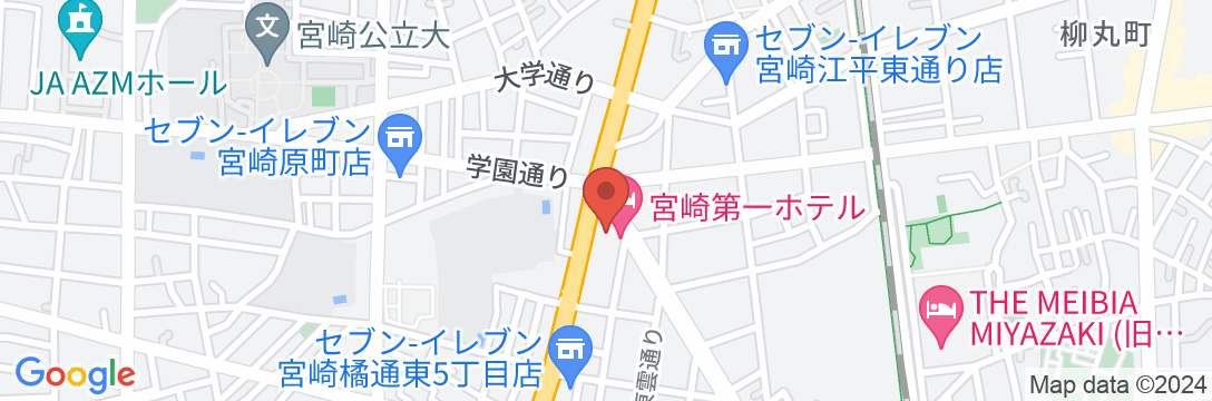 宮崎第一ホテルの地図