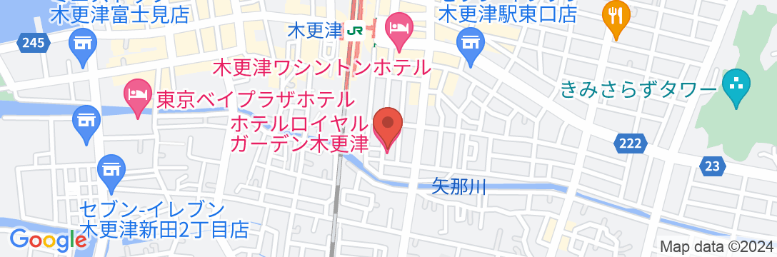 ホテルロイヤルガーデン木更津の地図